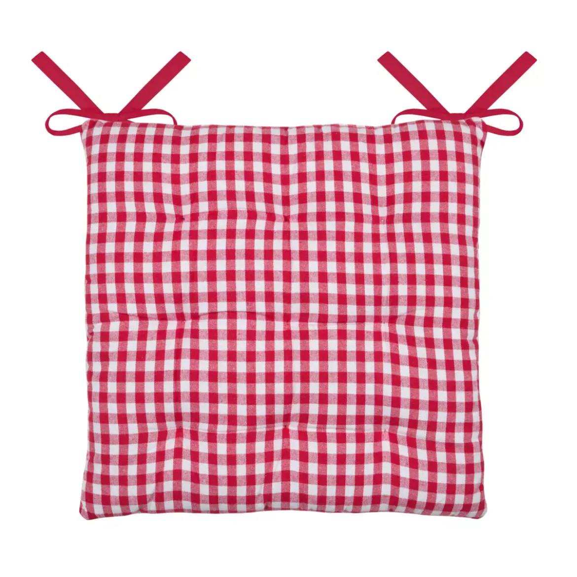 Cuscino per sedia quadrato in cotone (40 x 40 cm) Bardot Rosso