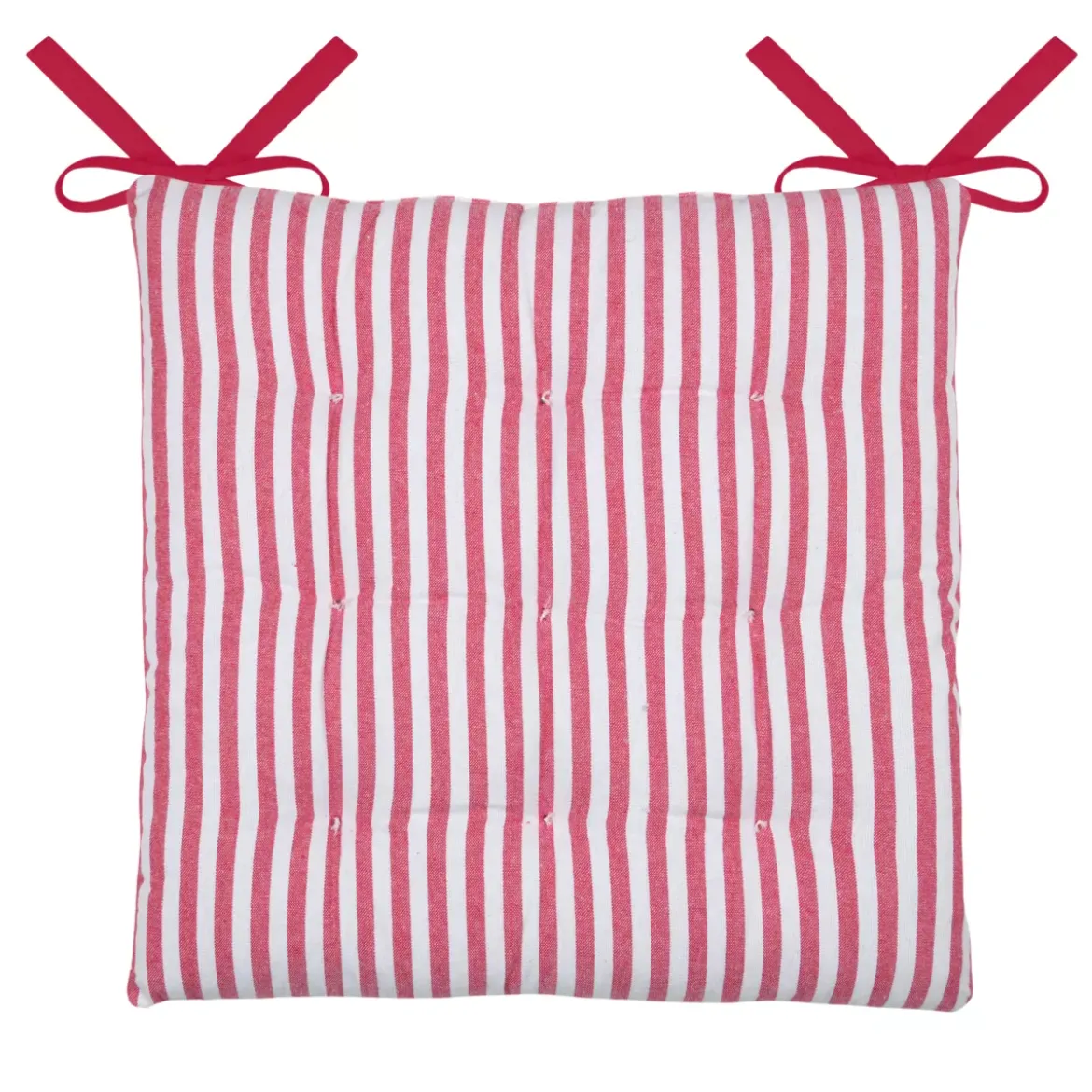 Cuscino per sedia quadrato in cotone (40 x 40 cm) Bardot Rosso