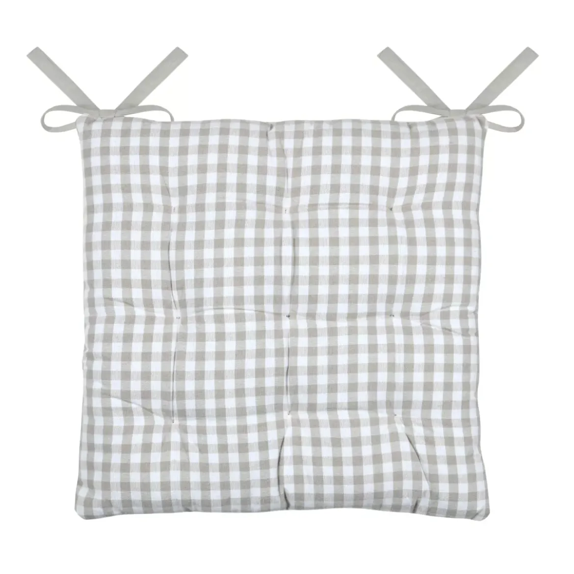 Cuscino per sedia quadrato in cotone (40 x 40 cm) Bardot Beige