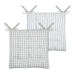 Cuscino per sedia quadrato in cotone (40 x 40 cm) Bardot Beige