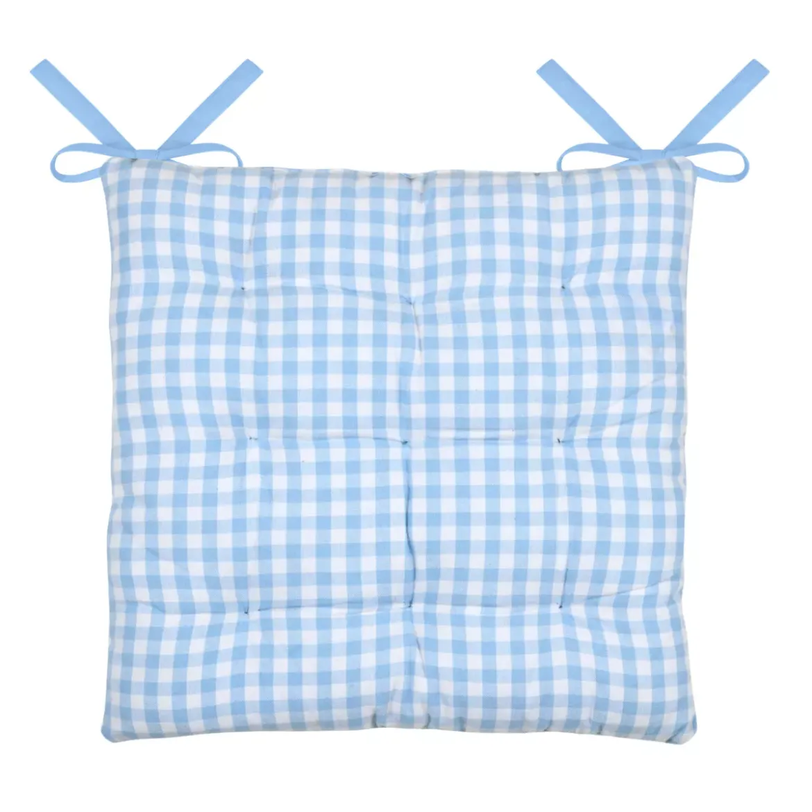 Cuscino per sedia quadrato in cotone (40 x 40 cm) Bardot Azzurro