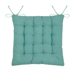 Cuscino per sedia quadrato in cotone (38 x 38 cm) Barbados Ecru