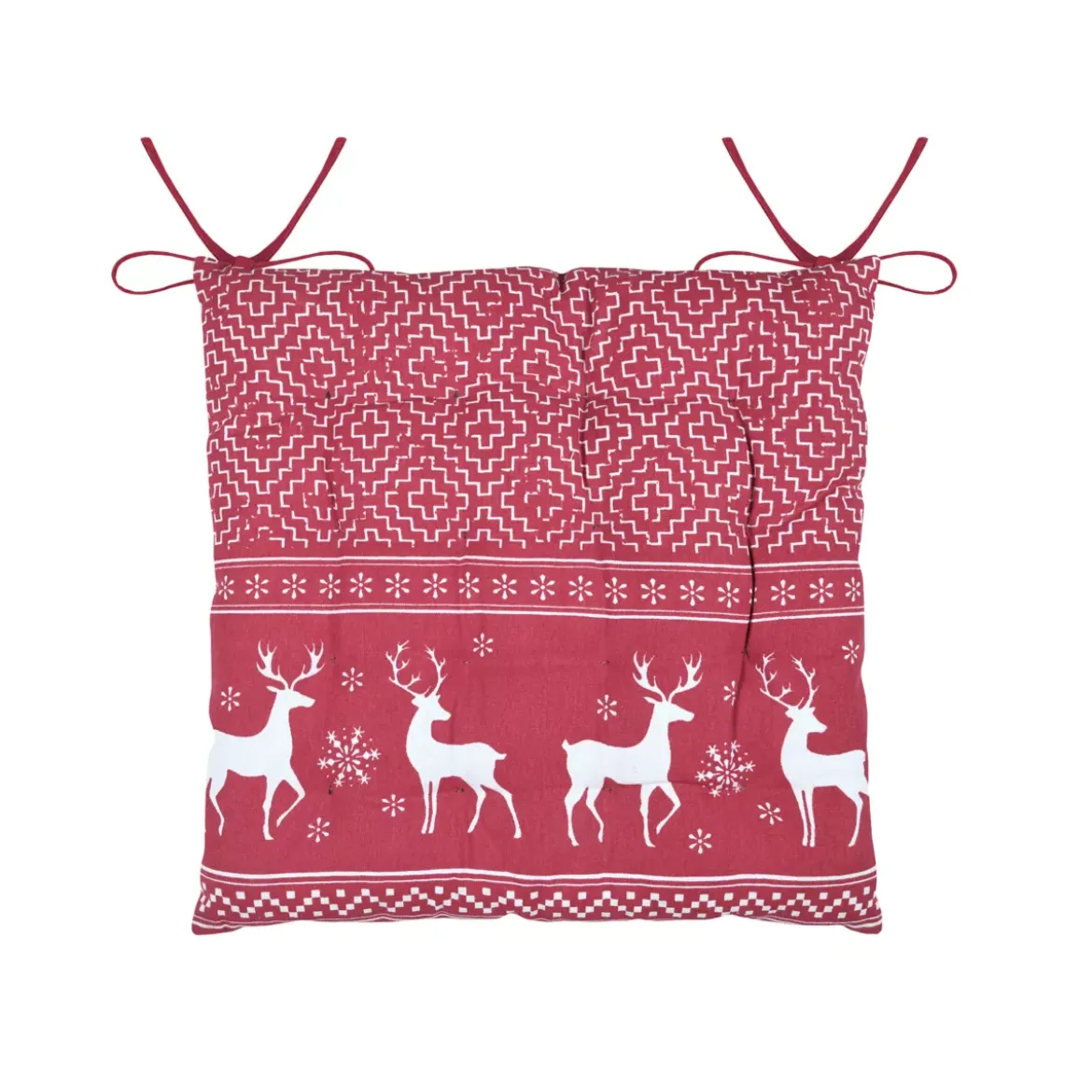 Cuscino per sedia quadrato in cotone (40 x 40 cm) Arbin Rosso