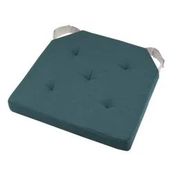 Cuscino per sedia quadrato con chiusura a strappo (38 x 38 cm) Duo Blu verde