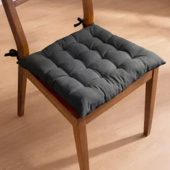 Cuscino per sedia quadrato in cotone (40 x 40 cm) Pixel Grigio antracite
