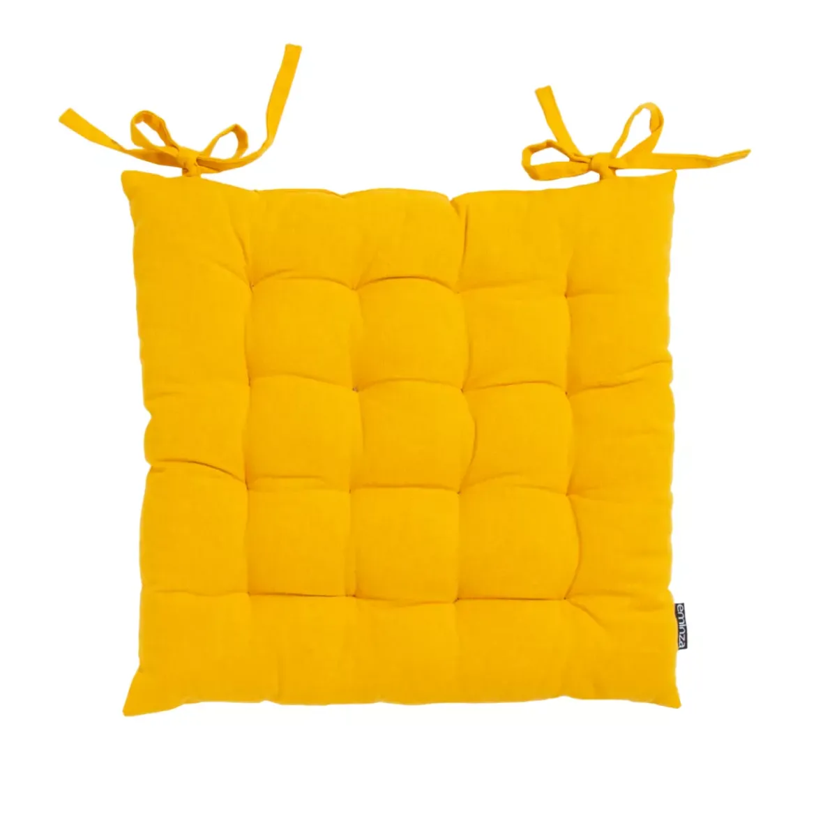 Cuscino per sedia quadrato in cotone (40 x 40 cm) Pixel Giallo senape