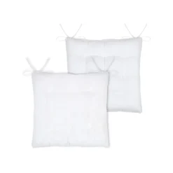 Cuscino per sedia quadrato in finta pelliccia (40 x 40 cm) Asgard Bianco