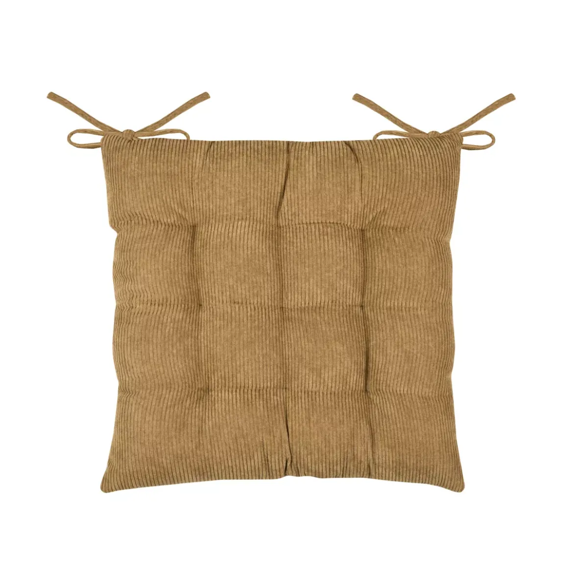 Cuscino per sedia quadrato in velluto (38 x 38 cm) Dandy Camel