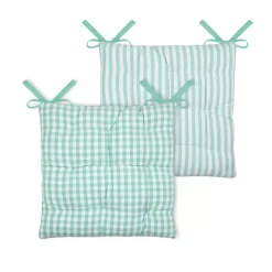 Cuscino per sedia quadrato in cotone (40 x 40 cm) Bardot Verde menta
