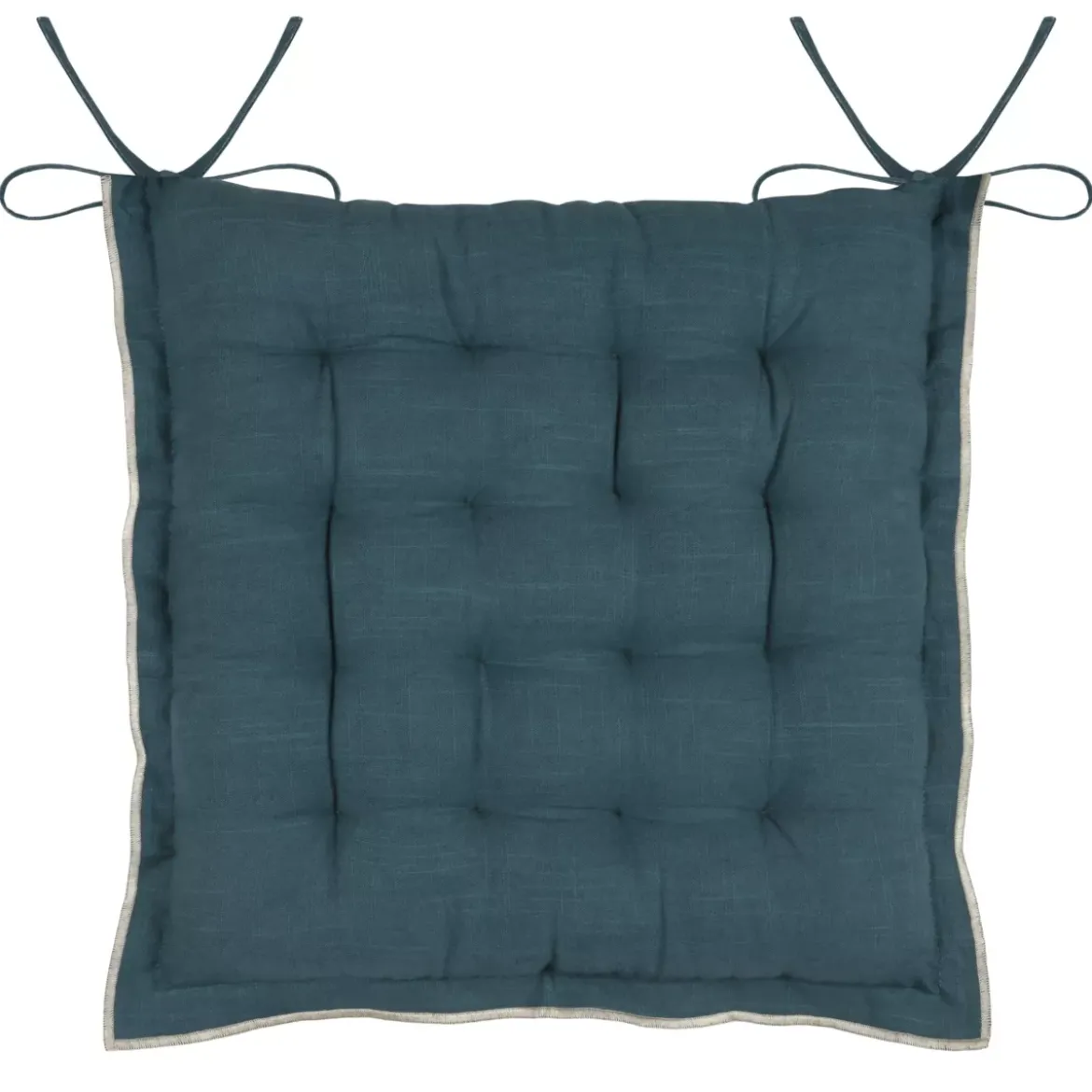 Cuscino per sedia quadrato in cotone (38 x 38 cm) Helios Blu