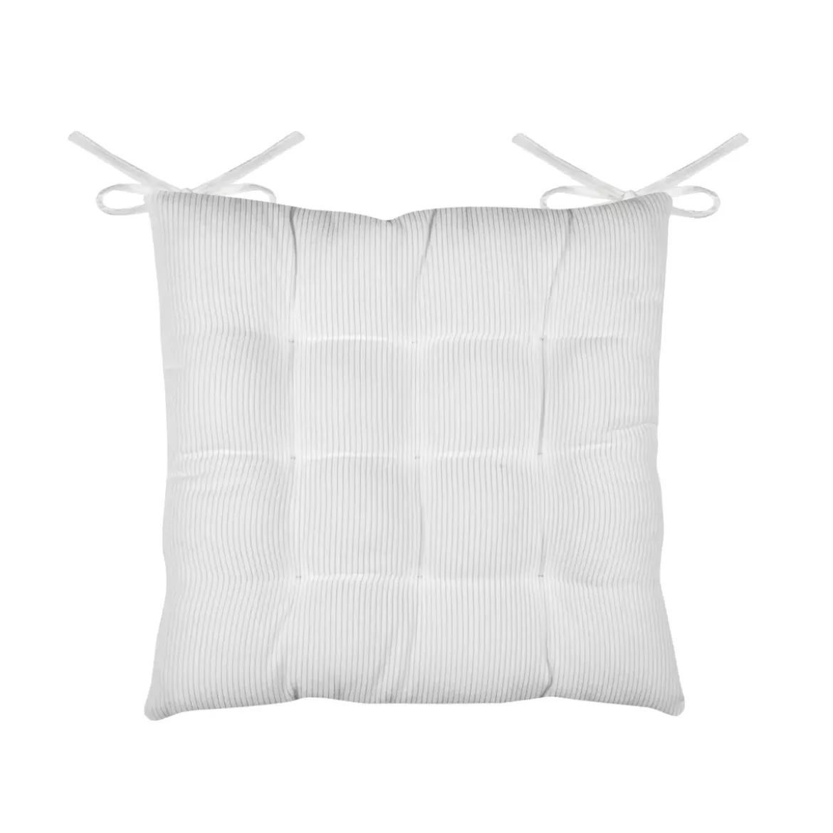 Cuscino per sedia quadrato in velluto (38 x 38 cm) Dandy Ecru