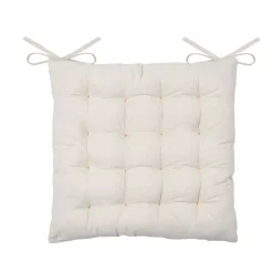 Cuscino per sedia quadrato in cotone (40 x 40 cm) Mekong Beige