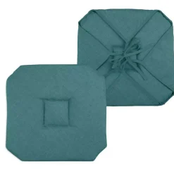 Cuscino per sedia quadrato (40 x 40 cm) Béa Blu ottanio
