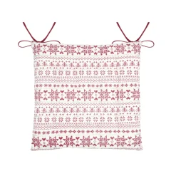 Cuscino per sedia quadrato in cotone (38 x 38 cm) Valgenis Ecru
