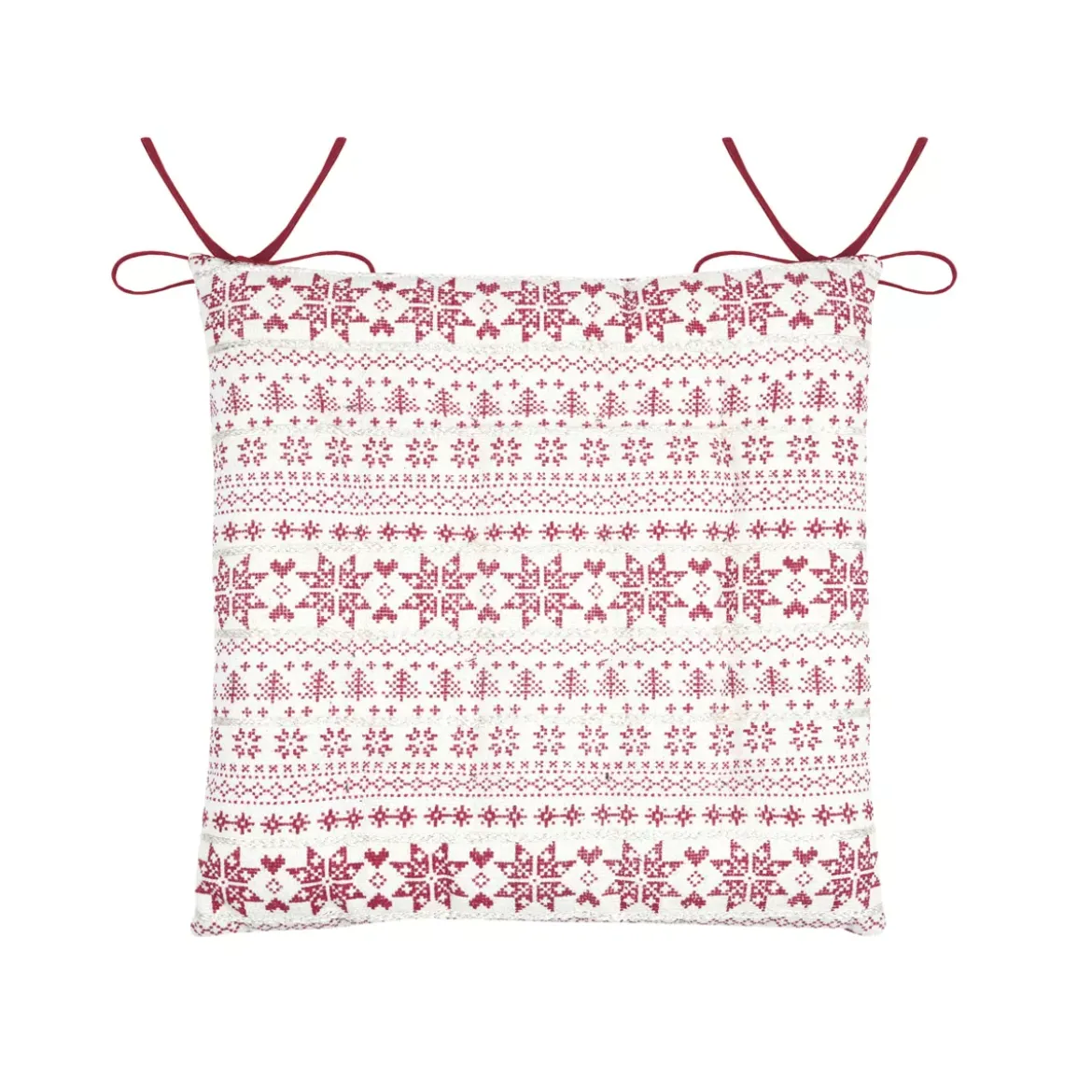 Cuscino per sedia quadrato in cotone (38 x 38 cm) Valgenis Ecru
