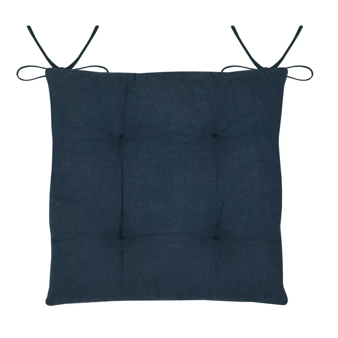 Cuscino per sedia quadrato in cotone (38x38 cm) Bordemer Blu navy