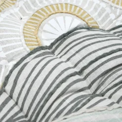 Cuscino per sedia quadrato in cotone (38 x 38 cm) Yuki Beige