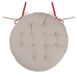 Cuscino per sedia rotondo Duo Rosso
