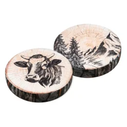 Cuscino per sedia rotondo (38 x 38 cm) Sallanches Marrone