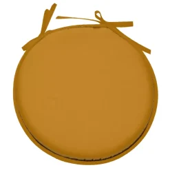 Cuscino per sedia rotondo Nelson Giallo curry