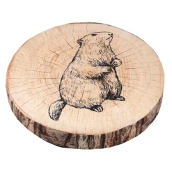 Cuscino per sedia rotondo (38 cm) Gruffy Marrone