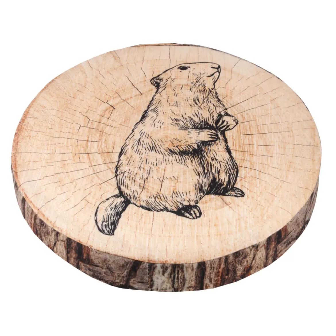 Cuscino per sedia rotondo (38 cm) Gruffy Marrone