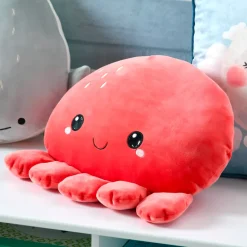 Cuscino polpo per bambini (37 x 37 cm) Moby Corallo