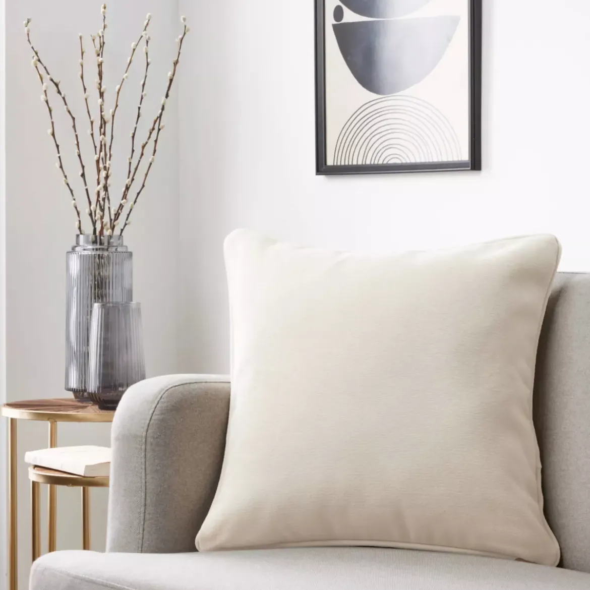 Cuscino quadrato (50 x 50 cm) Minuit Beige sabbia