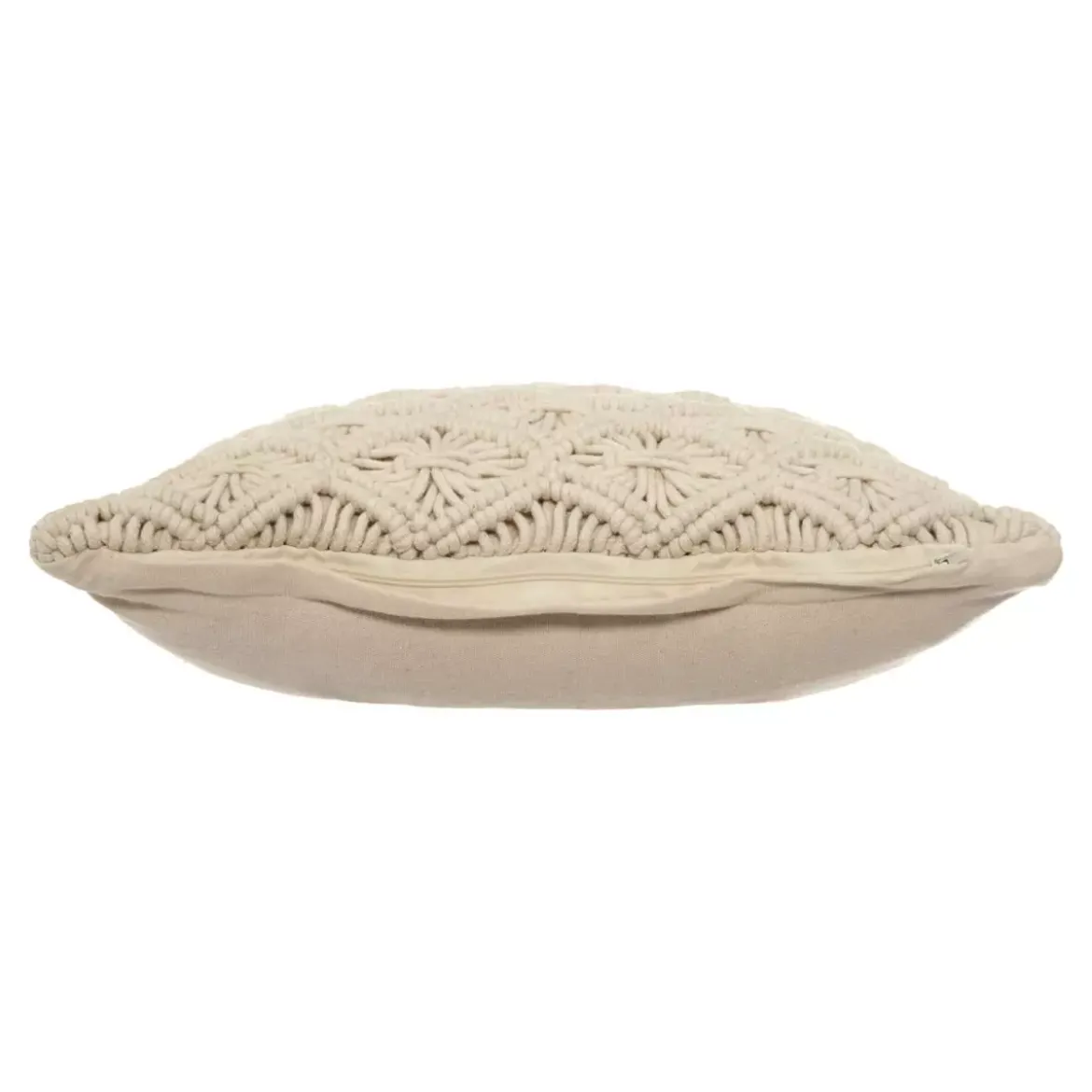 Cuscino quadrato (40 x 40 cm) Macramè Beige