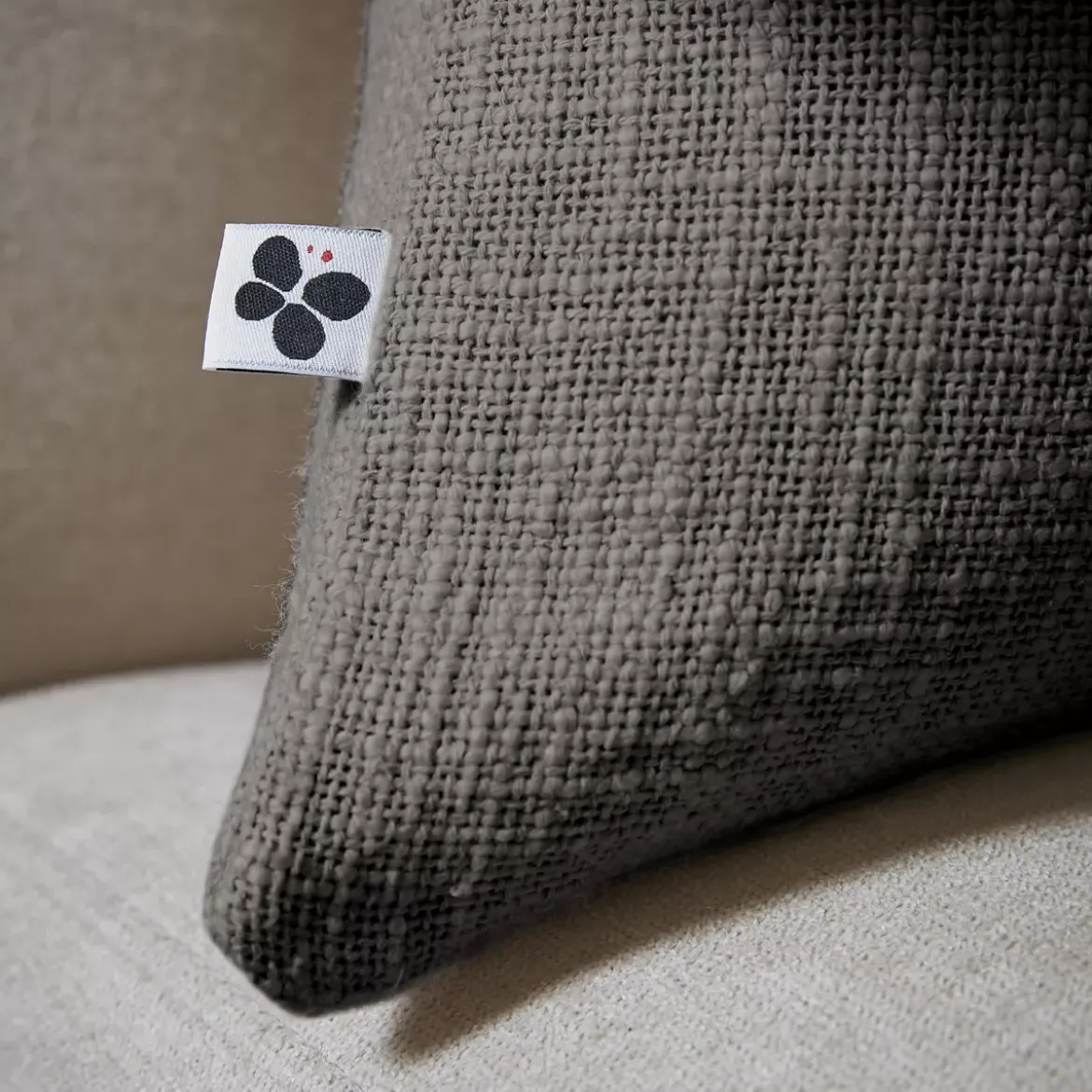Cuscino quadrato cotone (60 x 60 cm) Sixtine Grigio ardesia