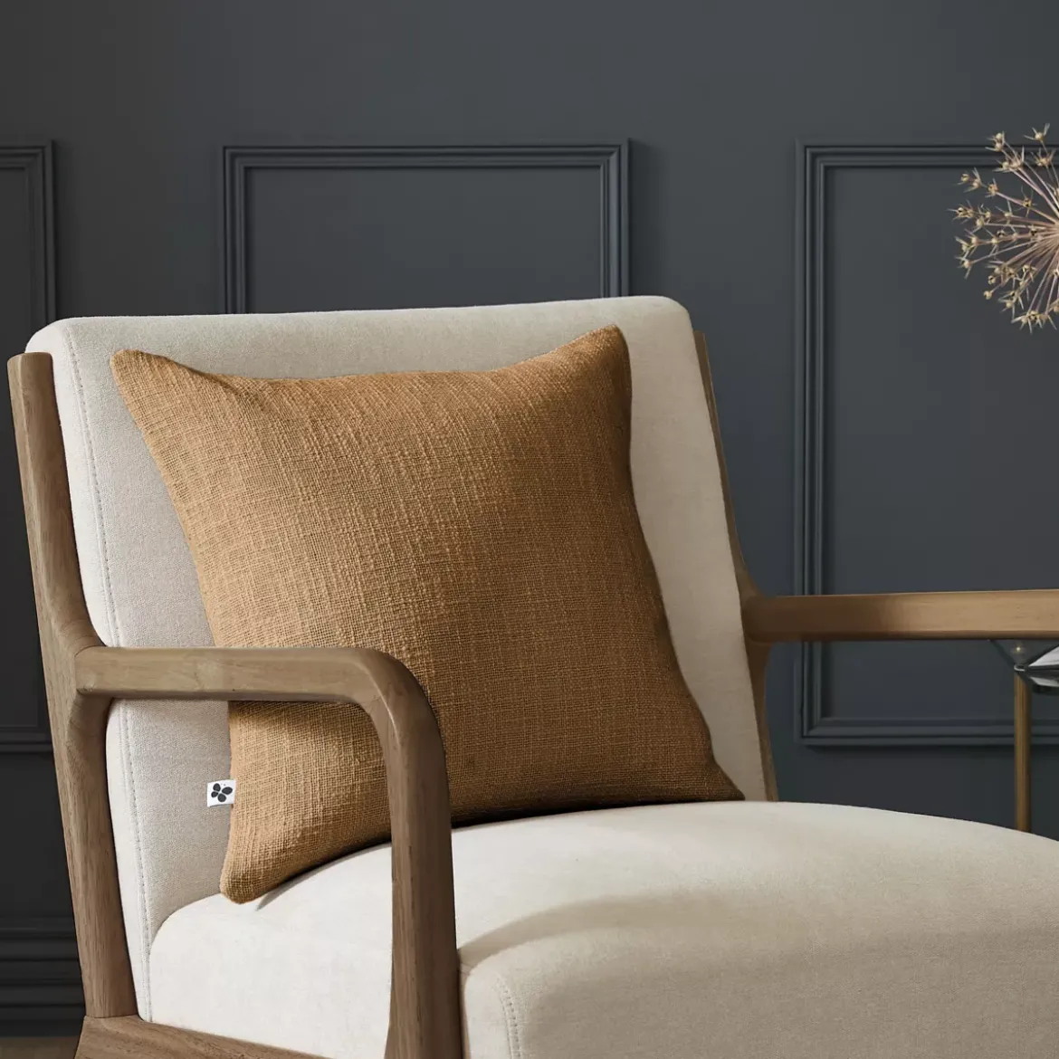 Cuscino quadrato cotone (45 x 45 cm) Sixtine Camel