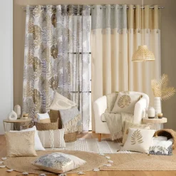 Cuscino quadrato cotone (40 x 40 cm) Solea Oro