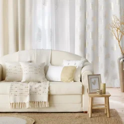 Cuscino quadrato cotone (40 x 40 cm) Golden sunset Bianco