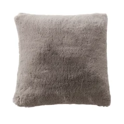 Cuscino quadrato ecopelliccia (45 x 45 cm) Finn Tortora