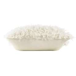 Cuscino quadrato ecopelliccia (45 x 45 cm) Pecora Ecru