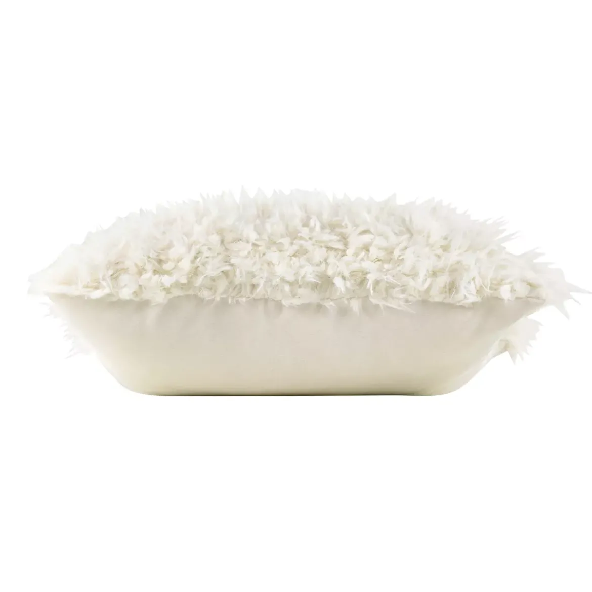 Cuscino quadrato ecopelliccia (45 x 45 cm) Pecora Ecru