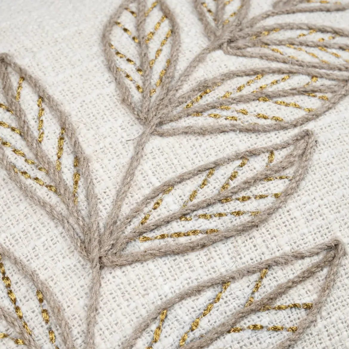 Cuscino quadrato in cotone (40 x 40 cm) Hemera Ecru