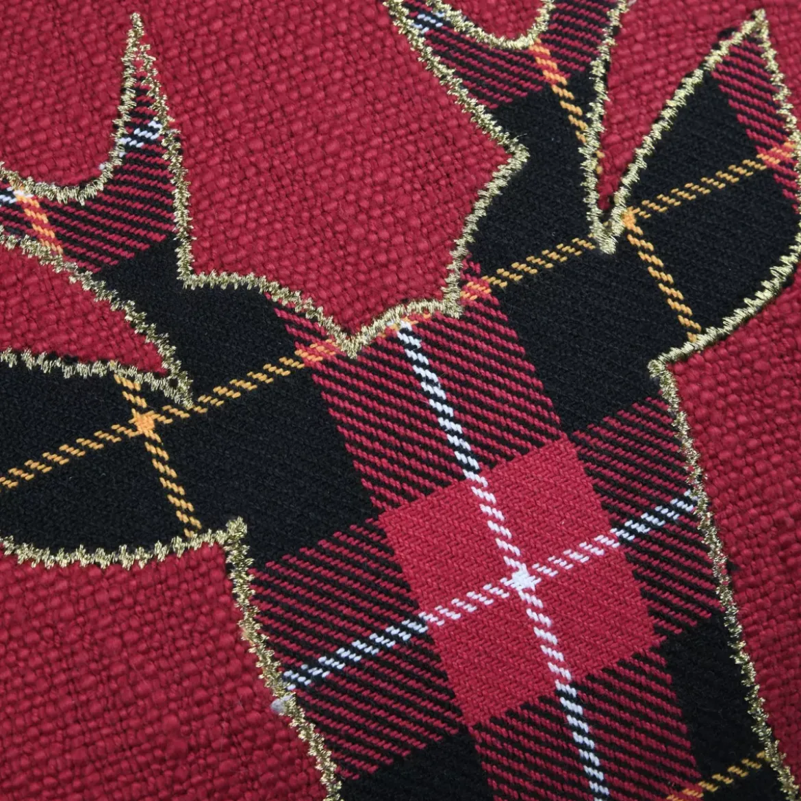 Cuscino quadrato in cotone (45 x 45 cm) Finna Rosso