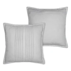 Cuscino quadrato in cotone (50 x 50 cm) Joséphine Grigio chiaro