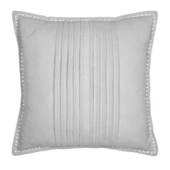 Cuscino quadrato in cotone (50 x 50 cm) Joséphine Grigio chiaro