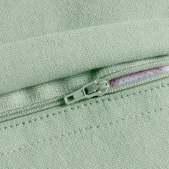 Cuscino quadrato in cotone (45 x 45 cm) Pixel frange Verde menta