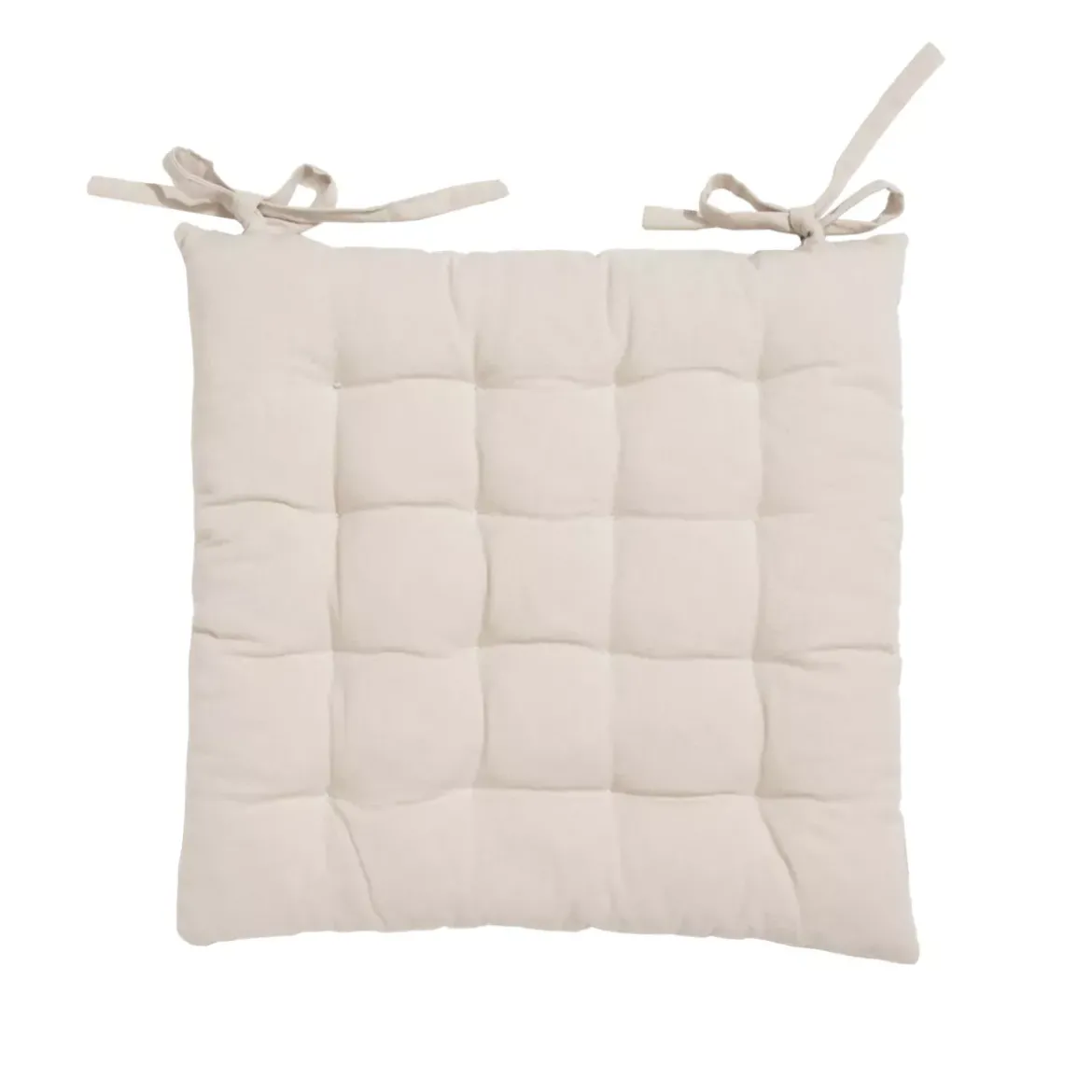 Cuscino quadrato in cotone per sedia (40 x 40 cm) Pixel Beige