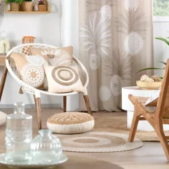 Cuscino quadrato in cotone (40 x 40 cm) Mekong Beige
