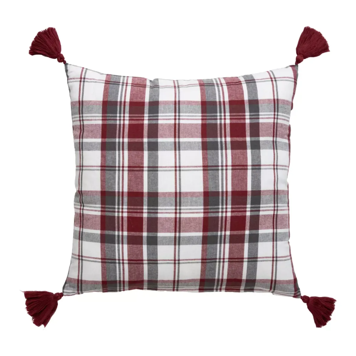 Cuscino quadrato in cotone (40 x 40 cm) Megeve Rosso