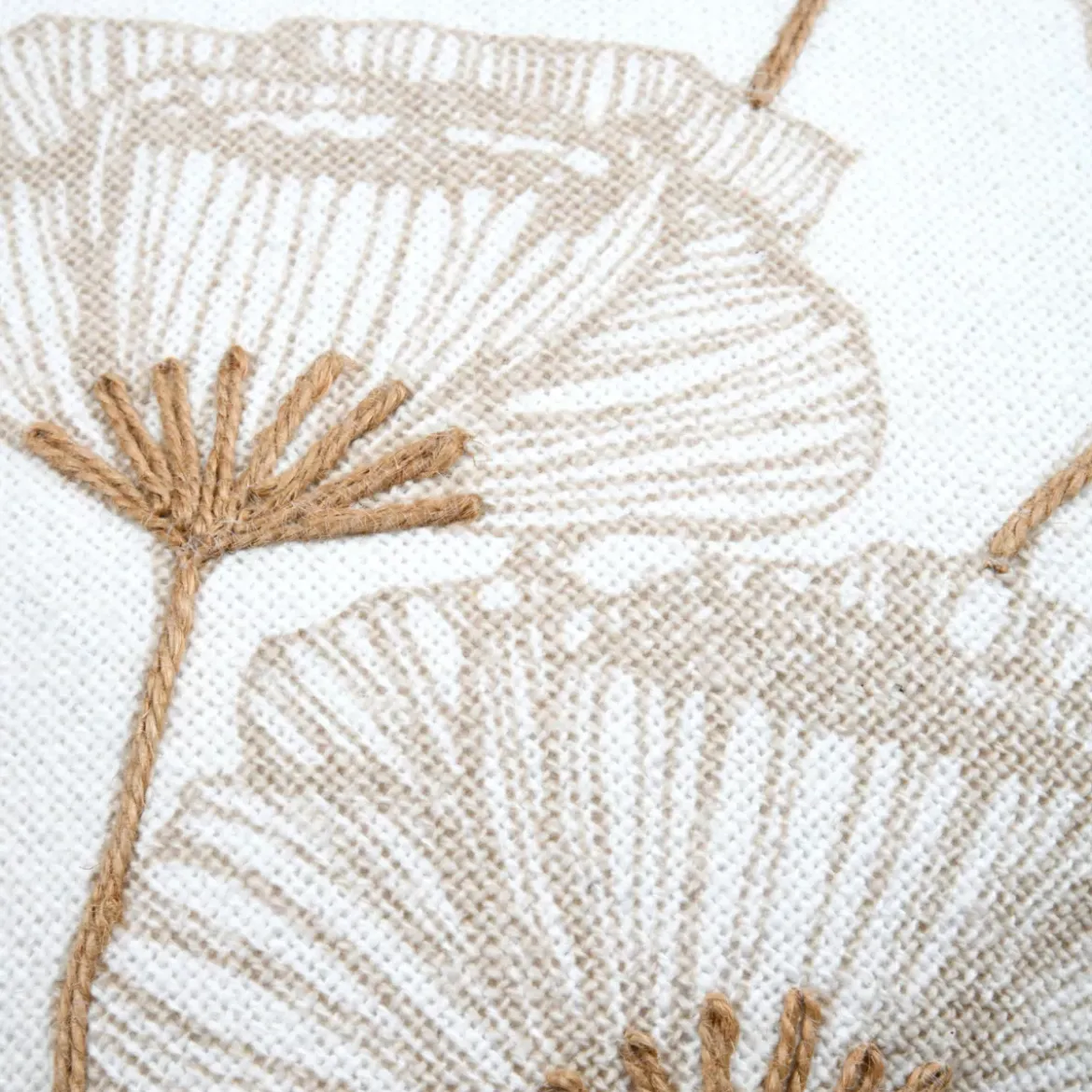 Cuscino quadrato in cotone (45 x 45 cm) Oriana Ecru