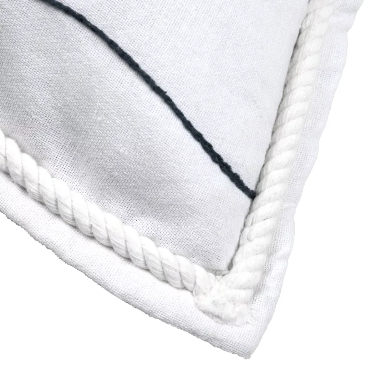 Cuscino quadrato in cotone (50 x 50 cm) Bordemer Bianco