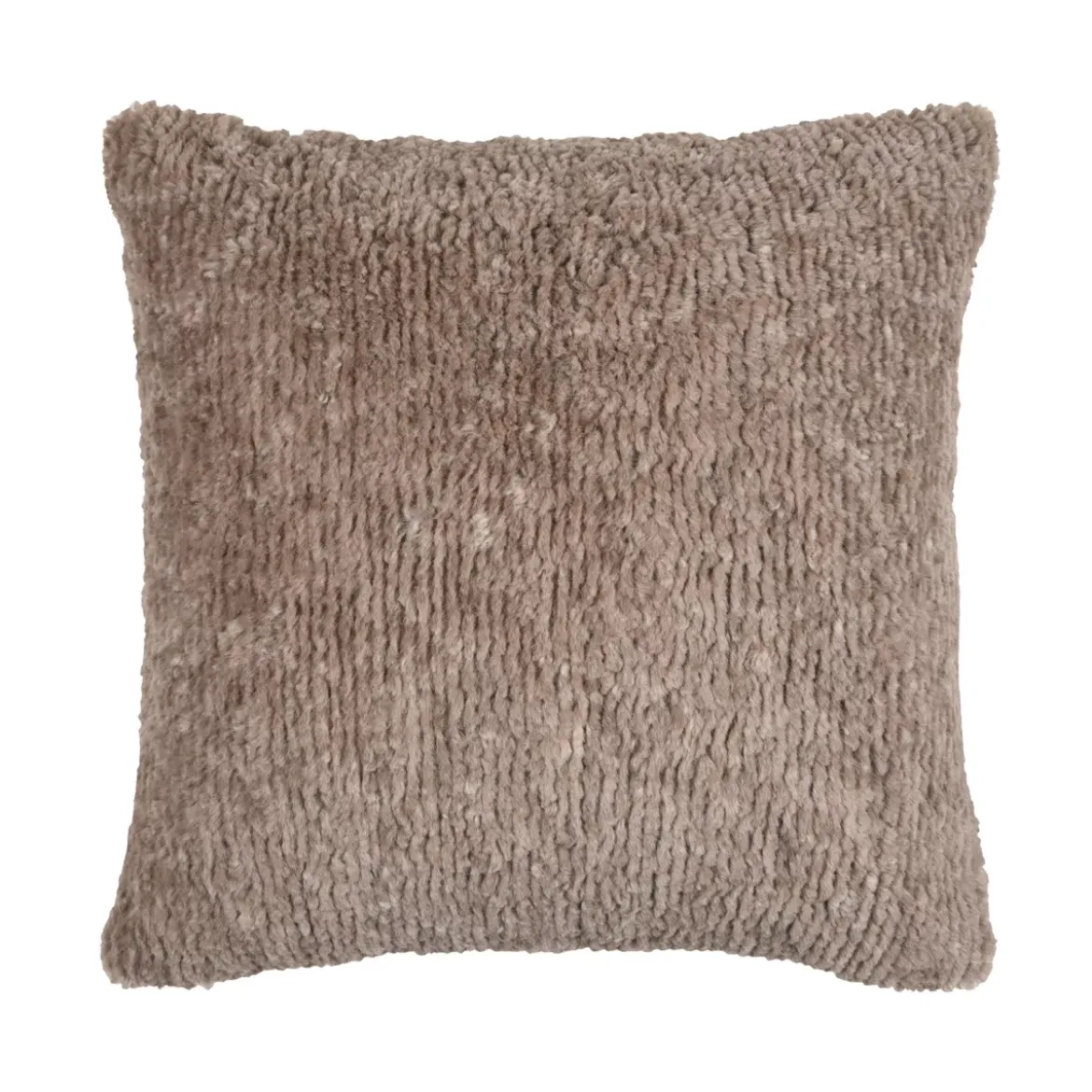 Cuscino quadrato in finta pelliccia (45 x 45 cm) Timmy Tortora