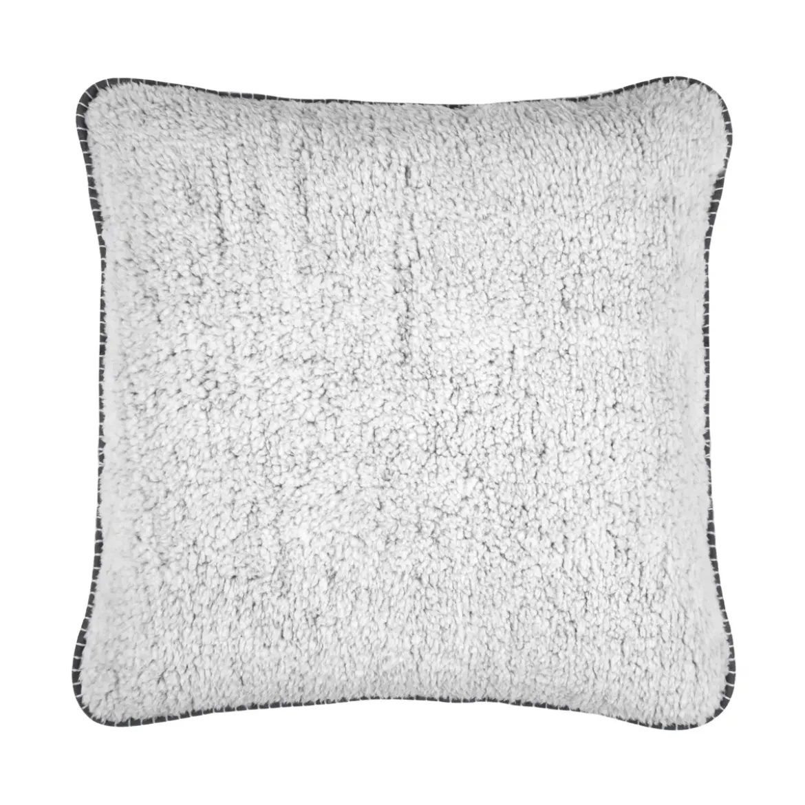 Cuscino quadrato in finta pelliccia (50 x 50 cm) Winston Grigio
