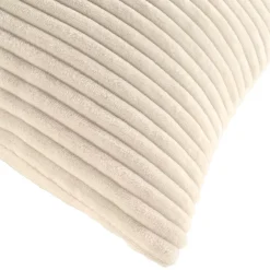 Cuscino quadrato in flanella in rilievo (45 x 45 cm) Nils Ecru