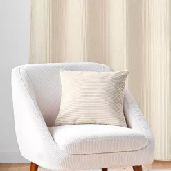 Cuscino quadrato in flanella in rilievo (45 x 45 cm) Nils Ecru